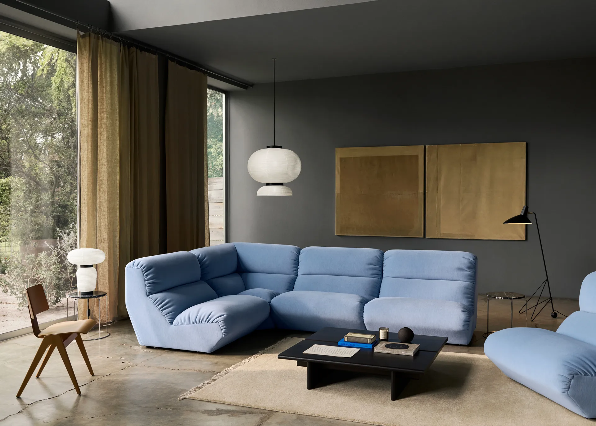 Hi Lo modular sofa configuration C Gentle 0733,  &Tradition