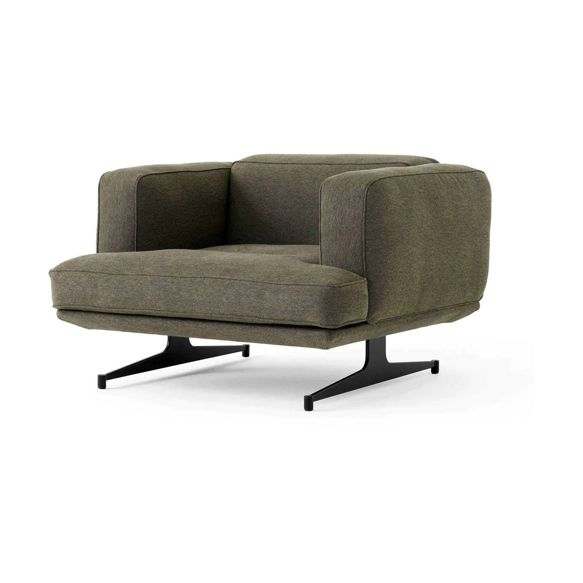 Inland AV21 armchair, Clay 0014-warm black &Tradition