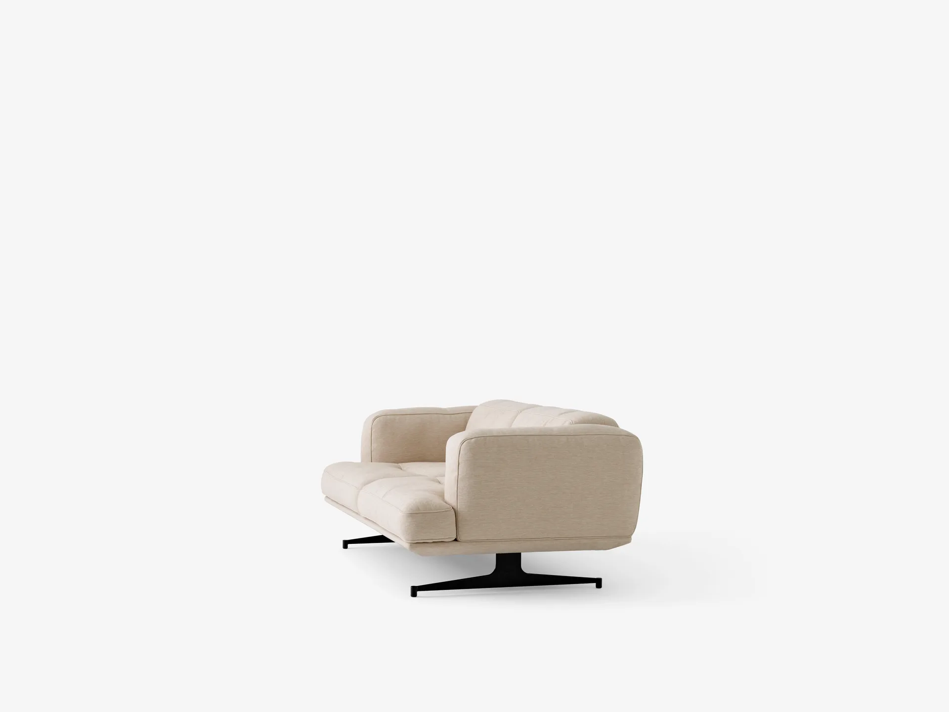 Inland AV22 sofa 2-seater, Clay 0011-warm black &Tradition