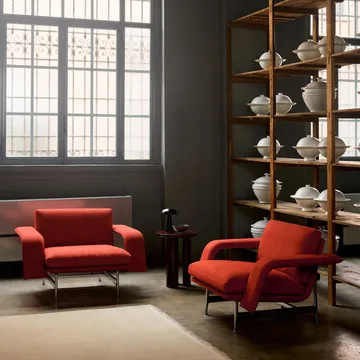 Meantime AV29 lounge chair - Pol. aluminium-Fiord 0571 - &Tradition
