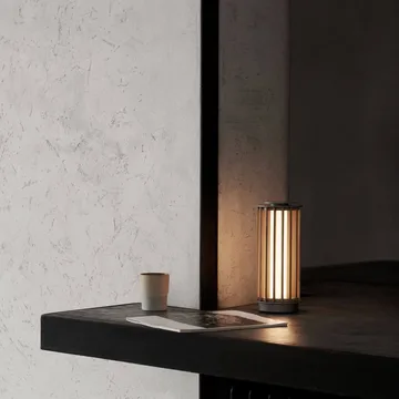 Numbra TY3 portable table lamp - Lacquered oak-tumbled aluminium - &Tradition