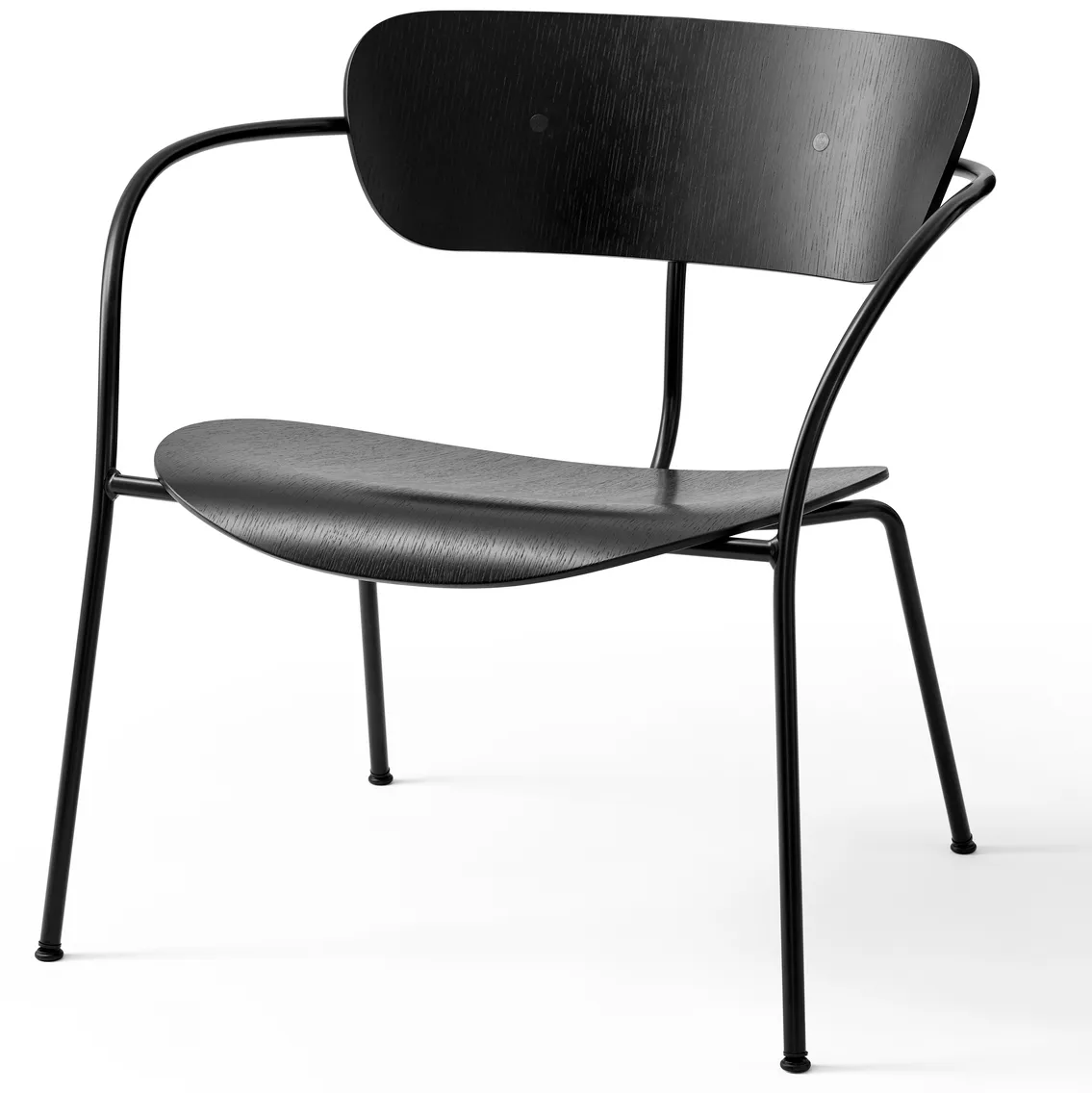 Pavilion chair AV5, Black lacquered oak &Tradition