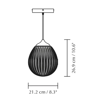 Around The World pendant mini - Brushed brass - Umage