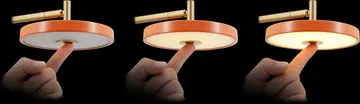 Asteria Wall wall lamp - Long, Nuance rose-brass - Umage