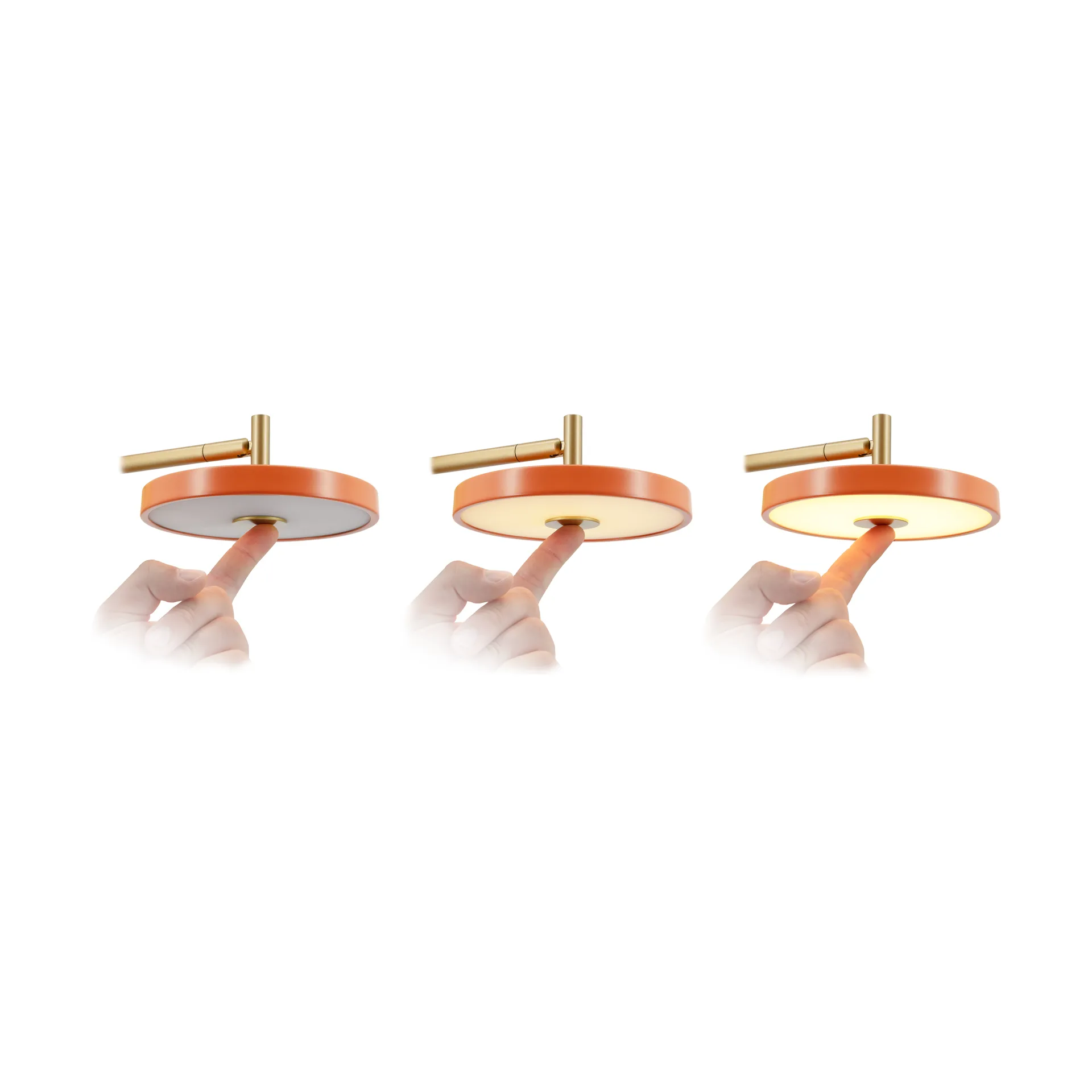 Asteria Wall wall lamp, Short, Nuance orange-brass Umage