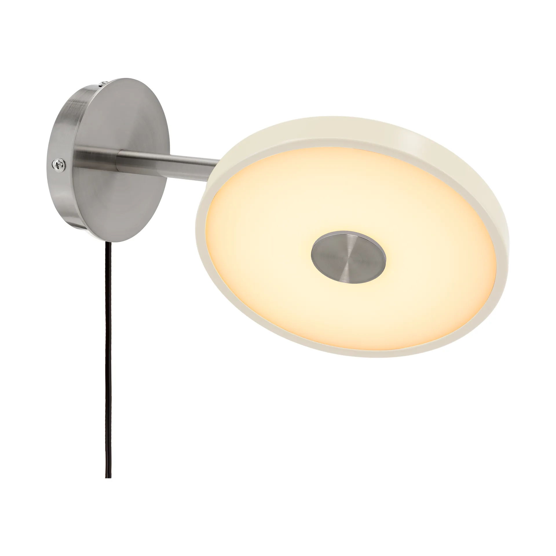 Asteria Wall wall lamp, Short, Pearl white-chrome Umage