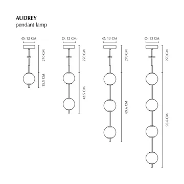 Audrey pendant 1 - Steel - Umage