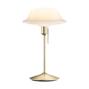 Butler table lamp - White-Brushed brass - Umage