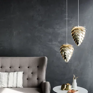 Conia lamp brushed brass - Ø 30 cm - Umage