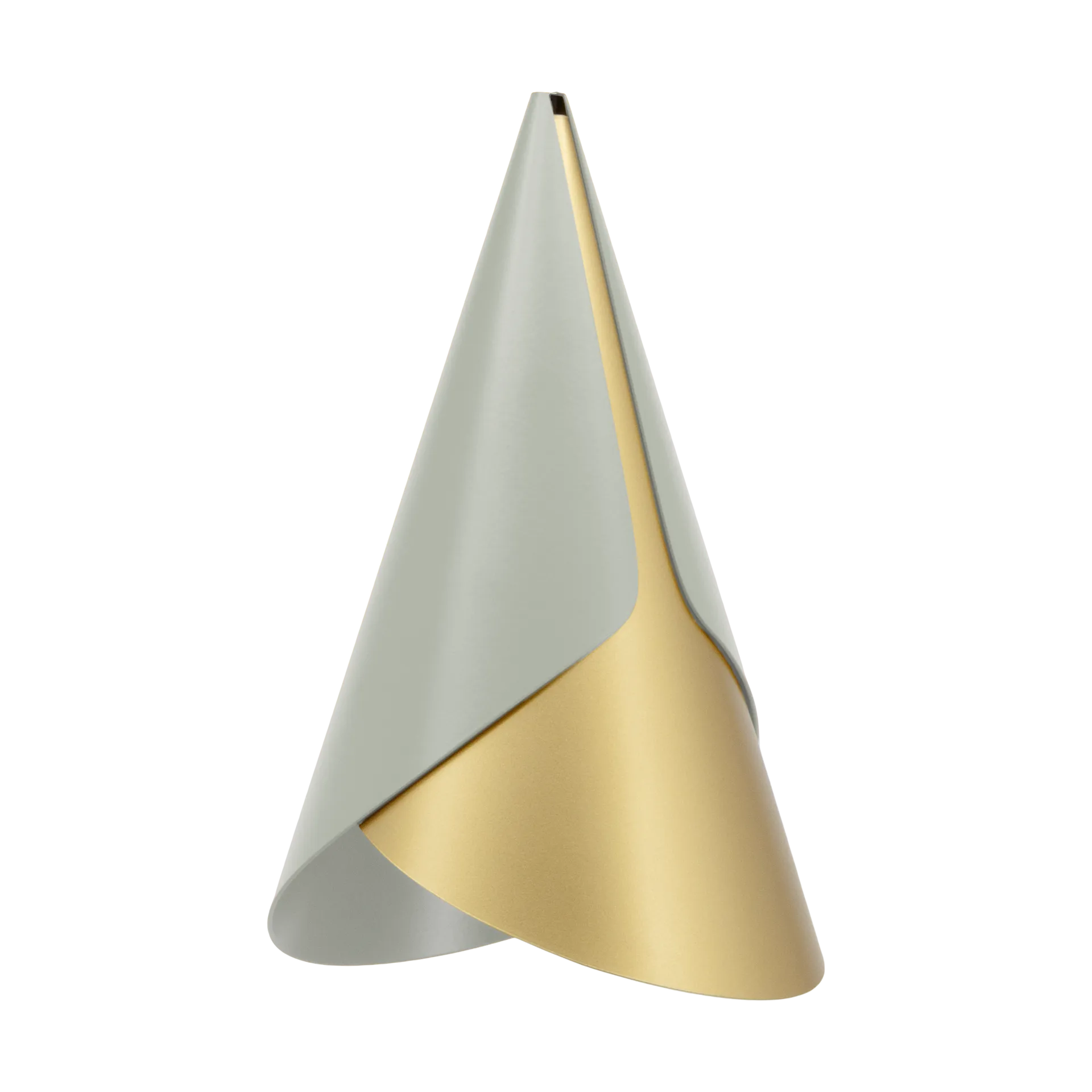 Cornet lampshade, Nuance olive-brass Umage