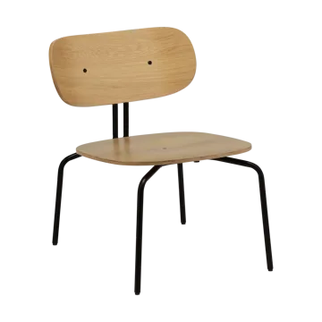 Curious lounge chair - Oak-black - Umage