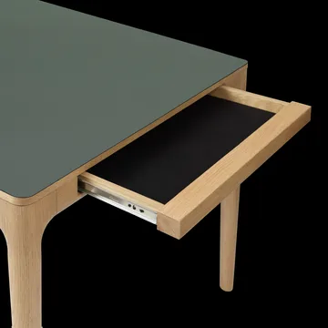 Heart'n'Soul dining table 90x200 cm - Oak-moss green - Umage