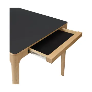 Heart'n'Soul dining table 90x200 cm - Oak-obsidian black - Umage