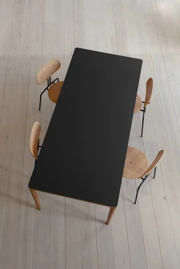 Heart'n'Soul dining table 90x200 cm - Oak-obsidian black - Umage