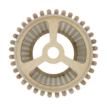 Komorebi pendant medium - Circle oak-black - Umage
