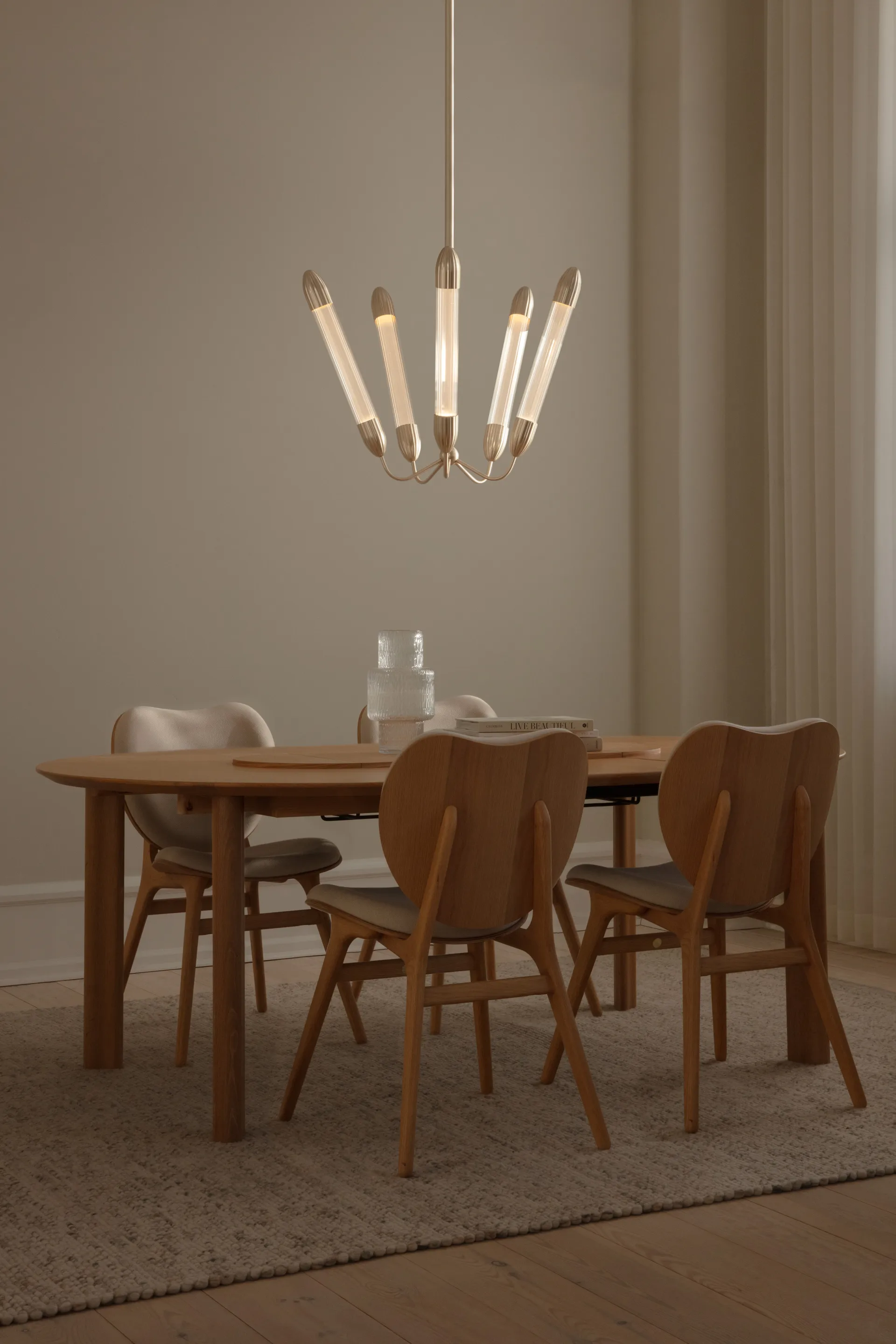 Lemon Squeeze Penta short ceiling lamp, Plated brass Umage