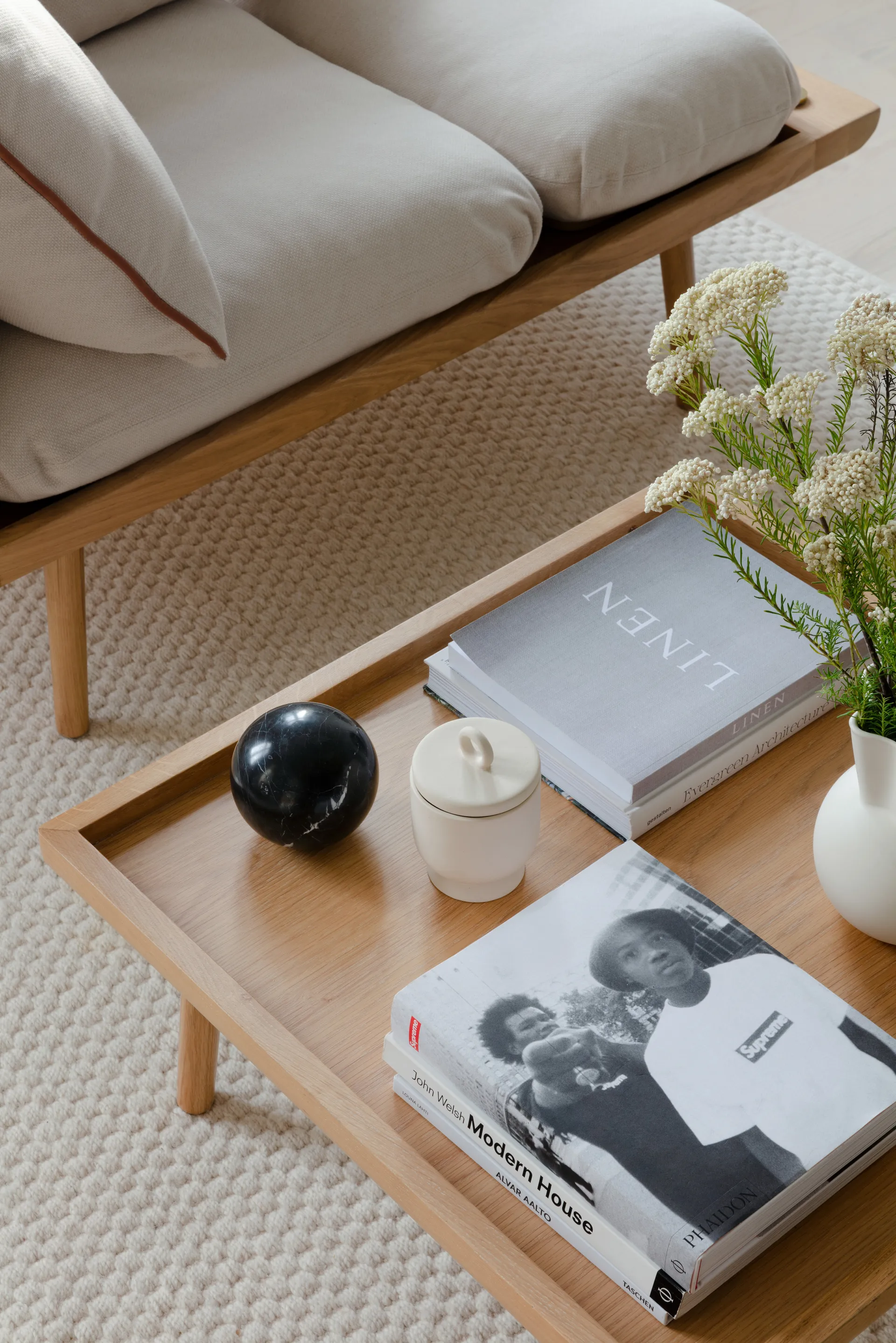 Lounge Around Shuffle coffee table, Oak Umage