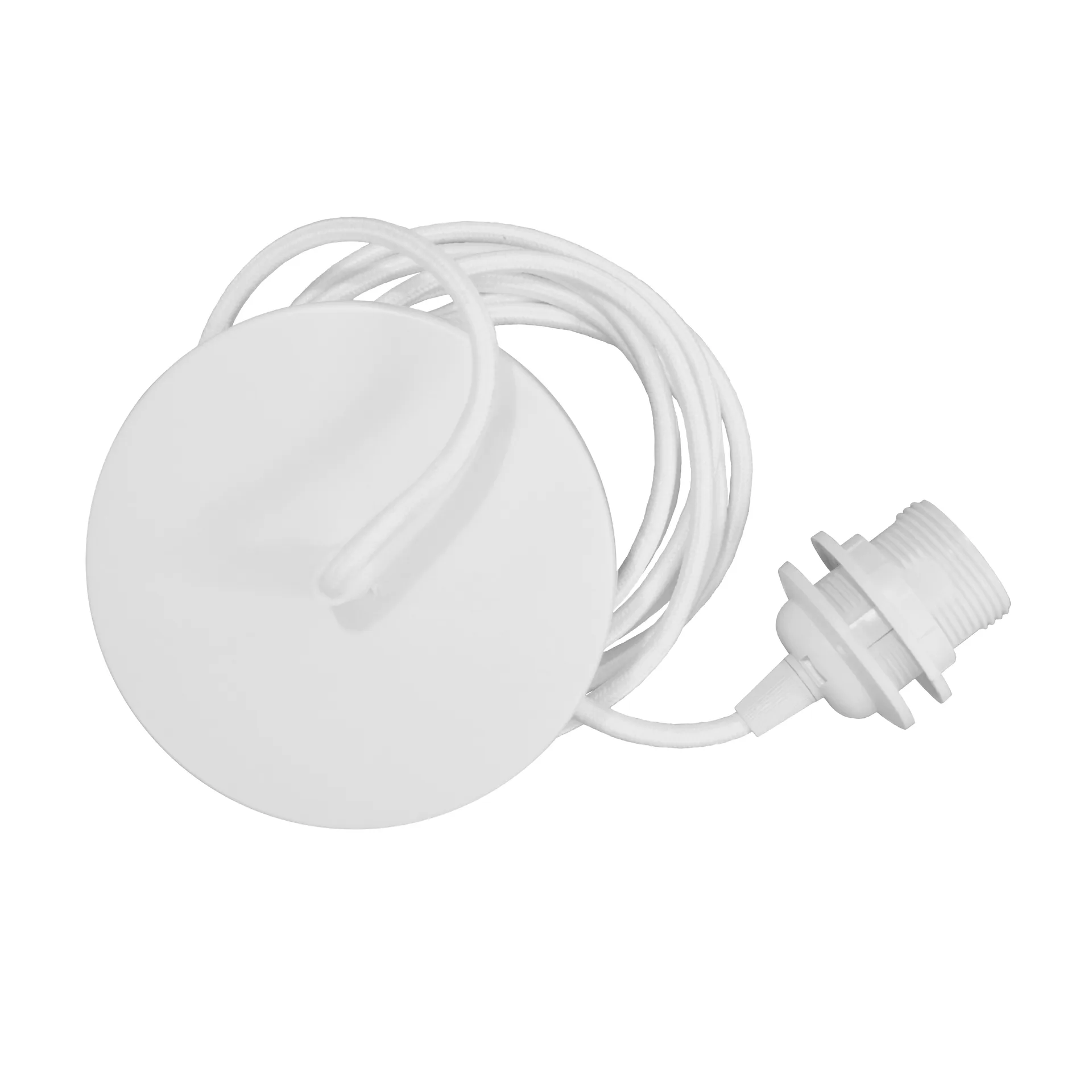 Rosette cable and suspension set metal, white Umage