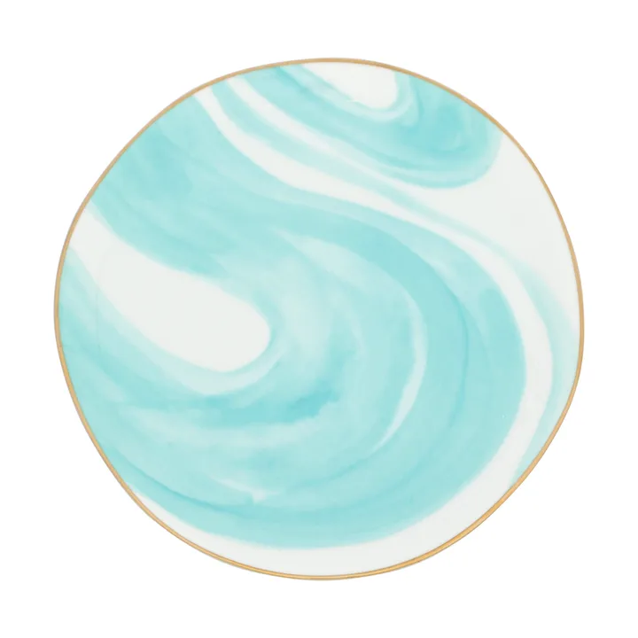 Good Morning plate 17 cm white - Valuri emerald green - URBAN NATURE CULTURE