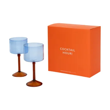 Urban Nature Culture gift set gin-tonic glasses 2-pack - Blue - URBAN NATURE CULTURE