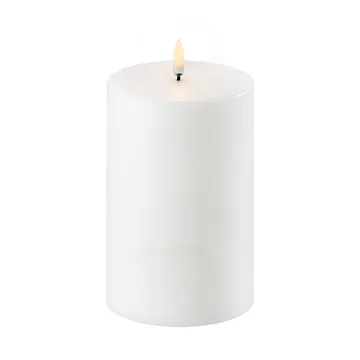 Uyuni LED Block candle white Ø10.1 cm - 15.2 cm - Uyuni Lighting