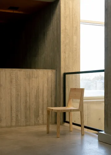 001 Dining Chair chair - Matte oil-waxed pine - Vaarnii
