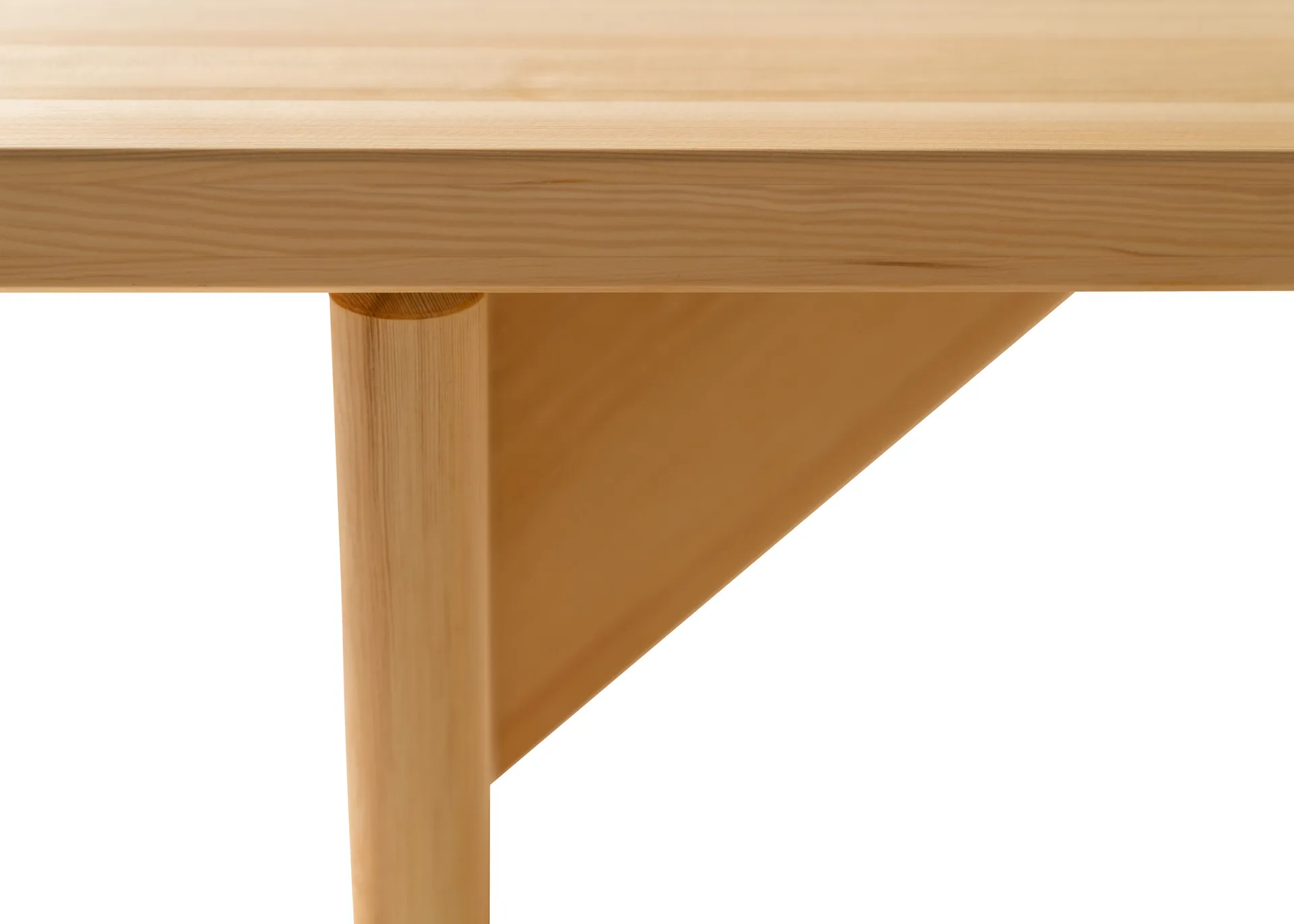 012 Kolmio Bench bench, Matte oil-waxed pine, 227x42x45 cm Vaarnii