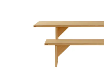 012 Kolmio Dining Table table - Matte oil-waxed pine, 227x95x72 cm - Vaarnii