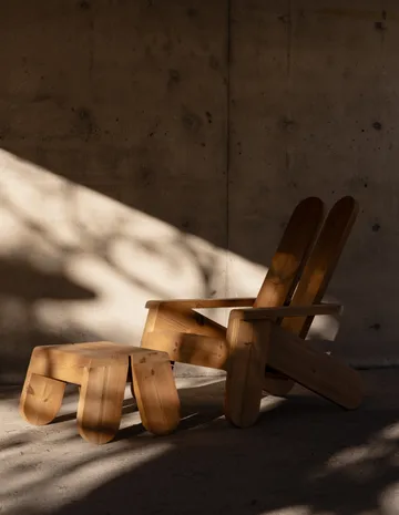 015 Peace Outdoor Foot Stool footstool - Thermally treated pine - Vaarnii