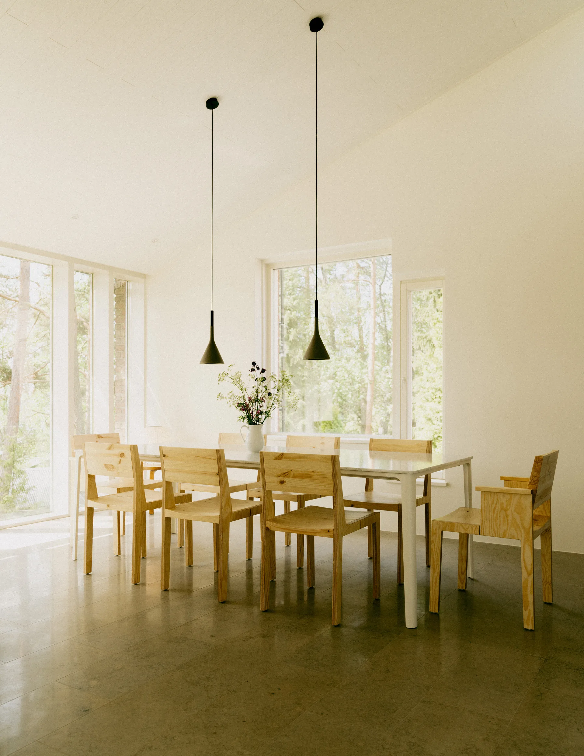 016 Maasto Dining Armchair armchair, Matte oil-waxed pine Vaarnii