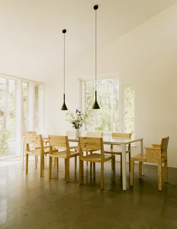 016 Maasto Dining Armchair armchair - Matte oil-waxed pine - Vaarnii