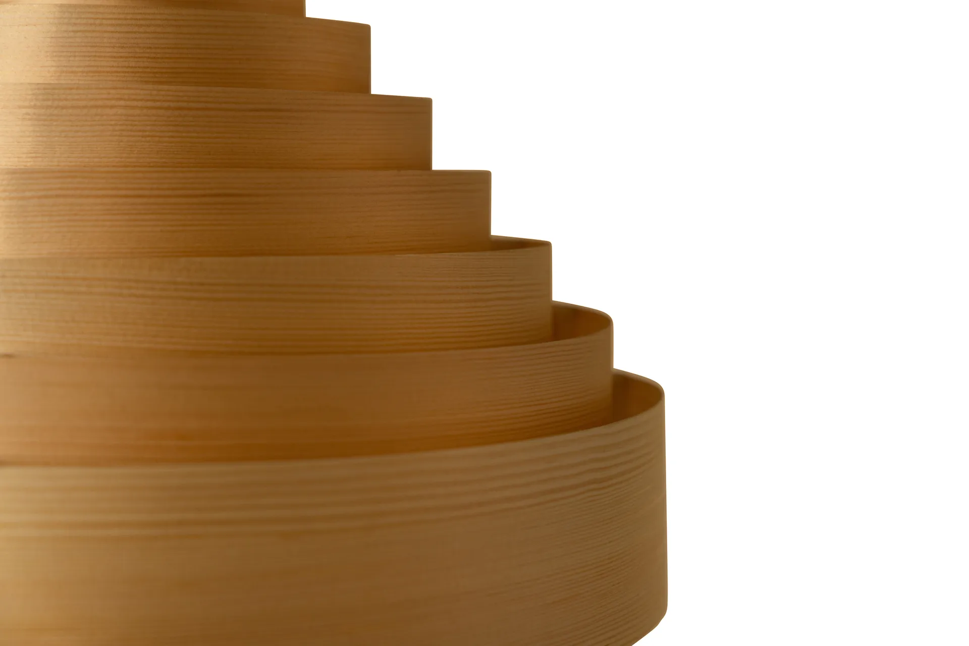 1001 Hans Pendant pendant, Matte oiled-wax pine, Ø38 cm Vaarnii