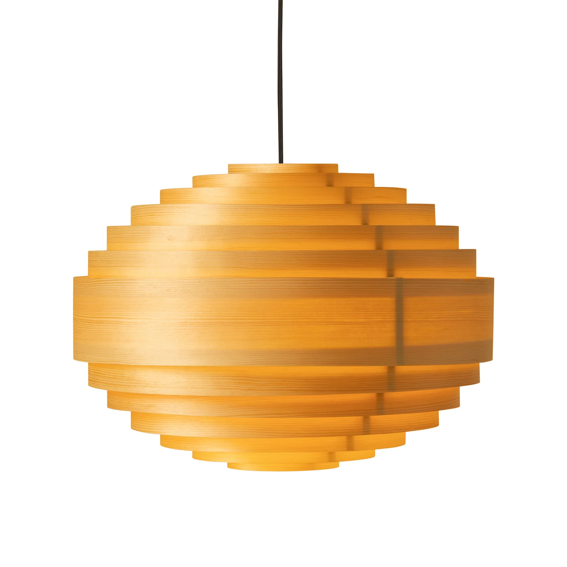 1002 Hans Pendant pendant, Matte oil-waxed pine, Ø46 cm Vaarnii