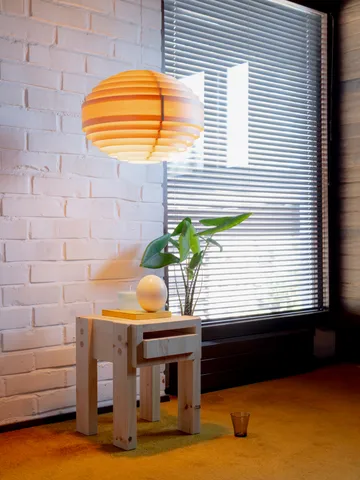 1002 Hans Pendant pendant - Matte oil-waxed pine, XL Ø70 cm - Vaarnii