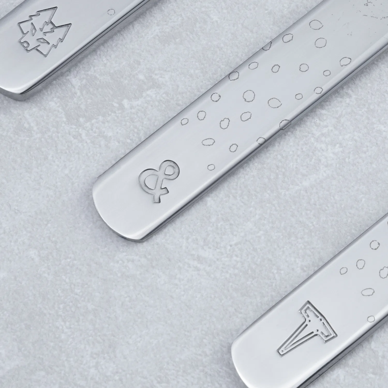 Lupo Pippi children's cutlery 9 pieces, Silver Vargen & Thor