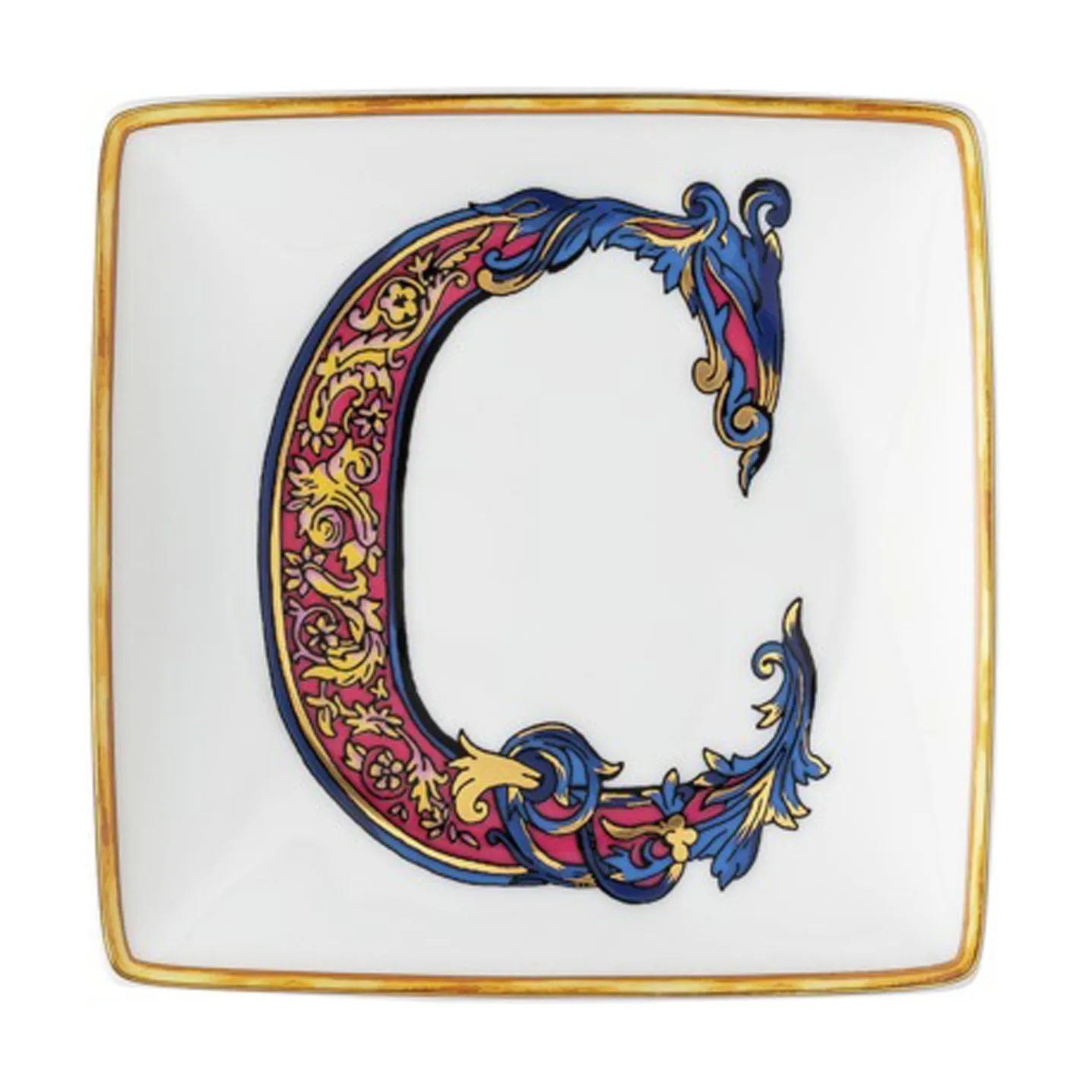 Versace Holiday Alphabet saucer 12 cm, C Versace