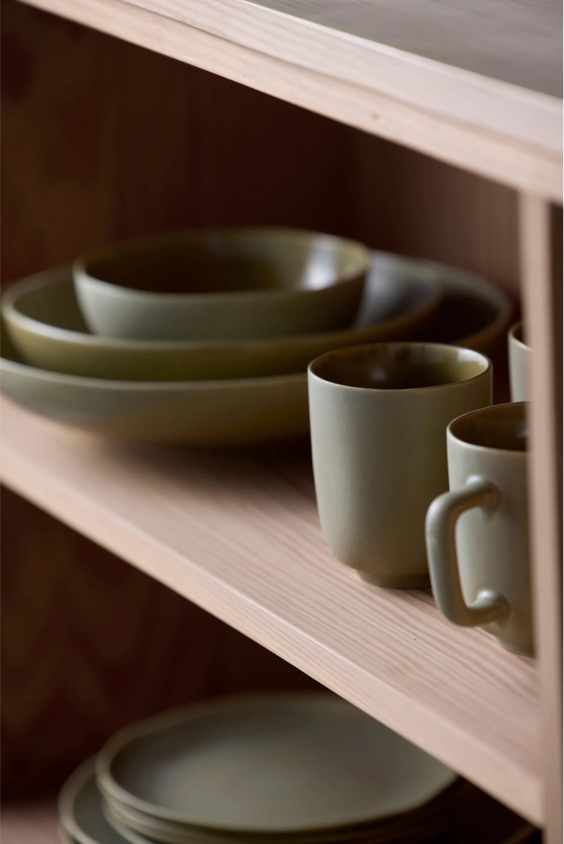 Shoku pasta bowl Ø21 cm, Pure Green Villa Collection