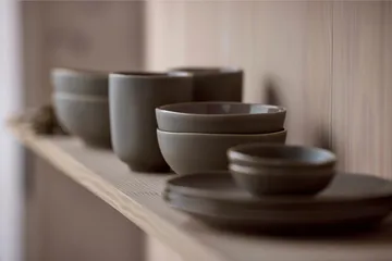Shoku soy bowl Ø9 cm - Warm Brown - Villa Collection
