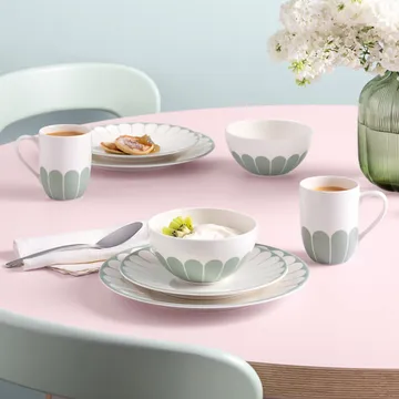 Fleur breakfast bowl 43 cl - White-green - Villeroy & Boch