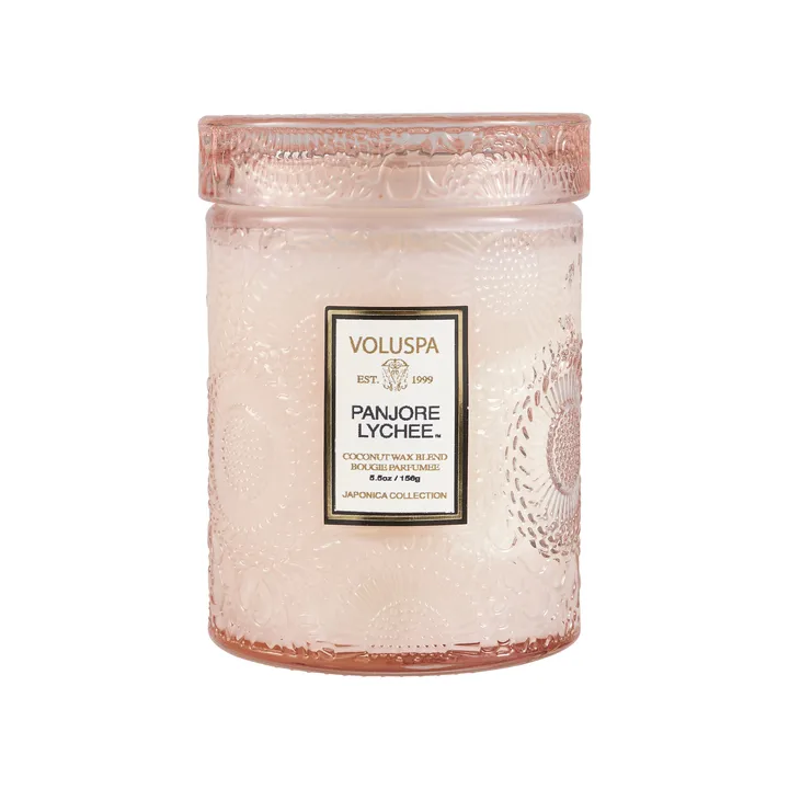 Japonica scented in glass jar 50 hours - panjore lychee - Voluspa