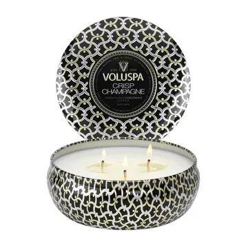 Maison Noir 3-wick Tin scented 40 hours - Crisp Champagne - Voluspa