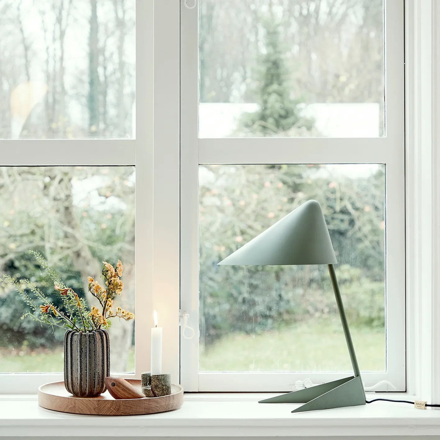 Ambience table lamp, Dusty green Warm Nordic