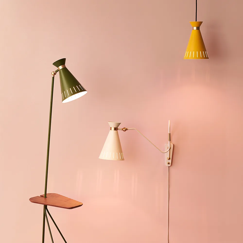 Cone pendant lamp, Honey yellow Warm Nordic