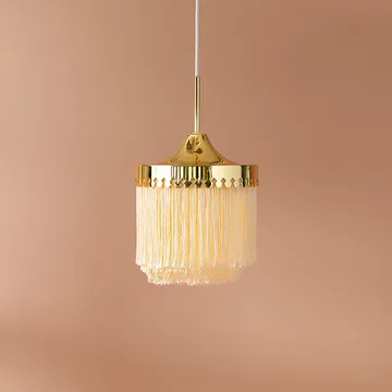 Fringe pendant lamp - Cream white, large - Warm Nordic
