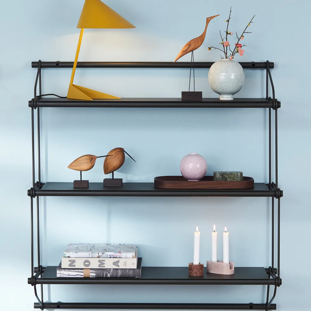 Parade shelf, Oxide red, 1 shelf Warm Nordic