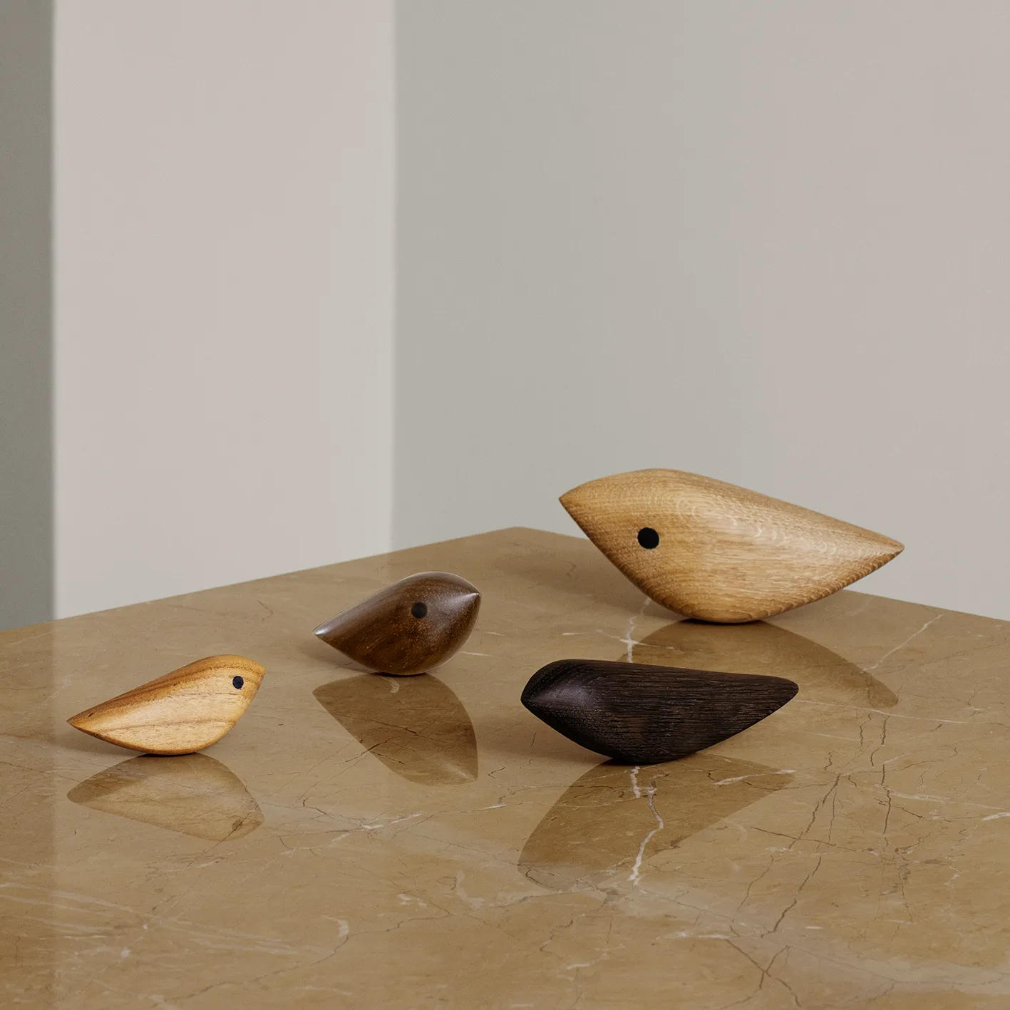 Twirling Bird decoration L, smoked oak Warm Nordic