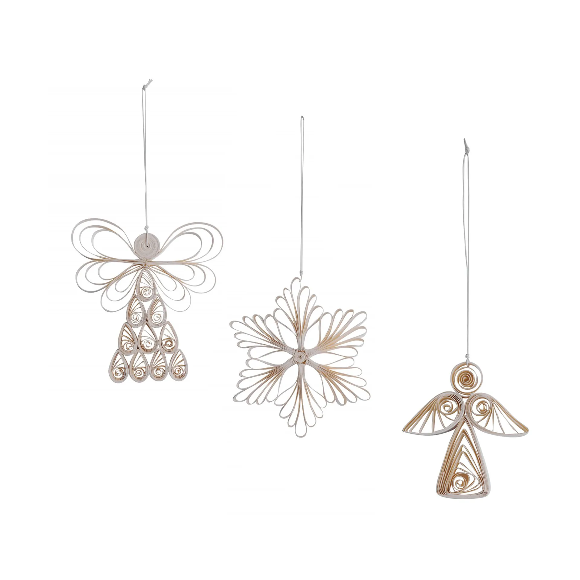 Angel mix Christmas decorations 3-pack, White Watt & Veke