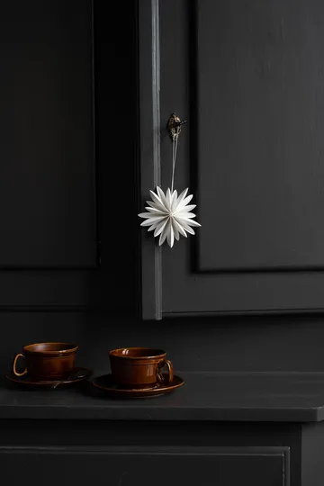 Flower Christmas decoration Ø10 cm - White - Watt & Veke
