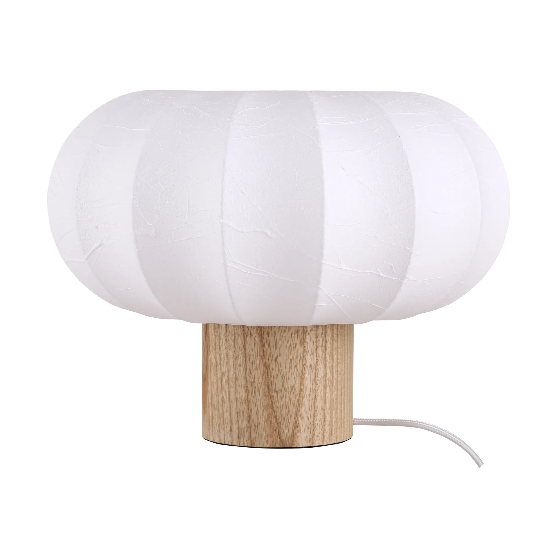 Lunari table lamp, White-Natural ash, Ø32x24 cm Watt & Veke