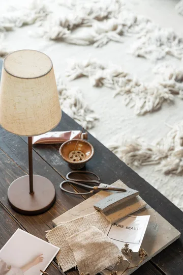 Tyra table lamp portable Ø14 cm - Coffee - Watt & Veke